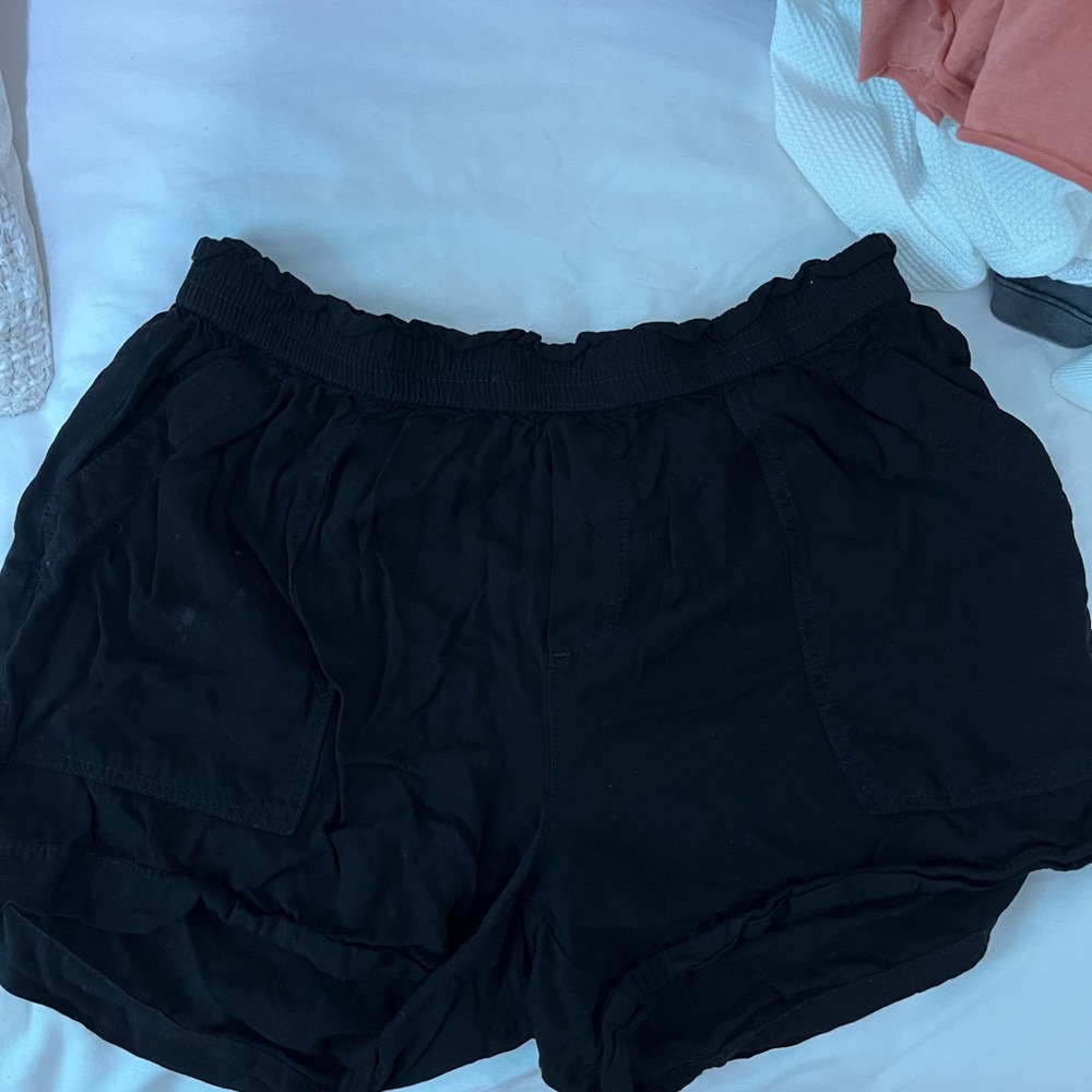 Black pajama shorts
